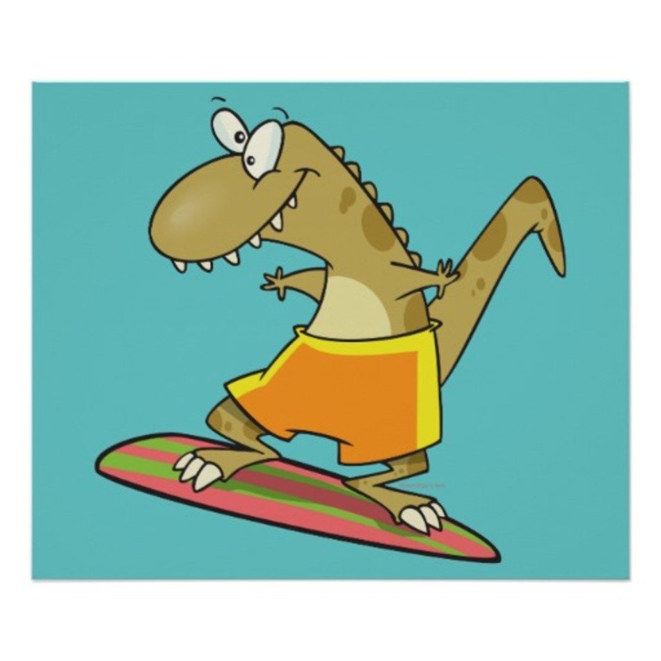 Cartoon Surfer