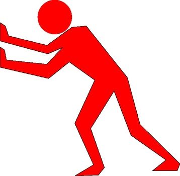 Pushing Back Clip Art
