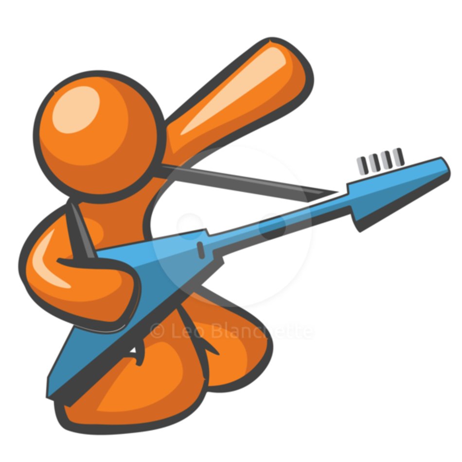 Orange Guitar Clip Art