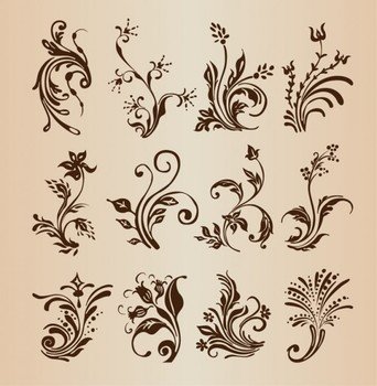 Decorative Swirl Clip Art N4