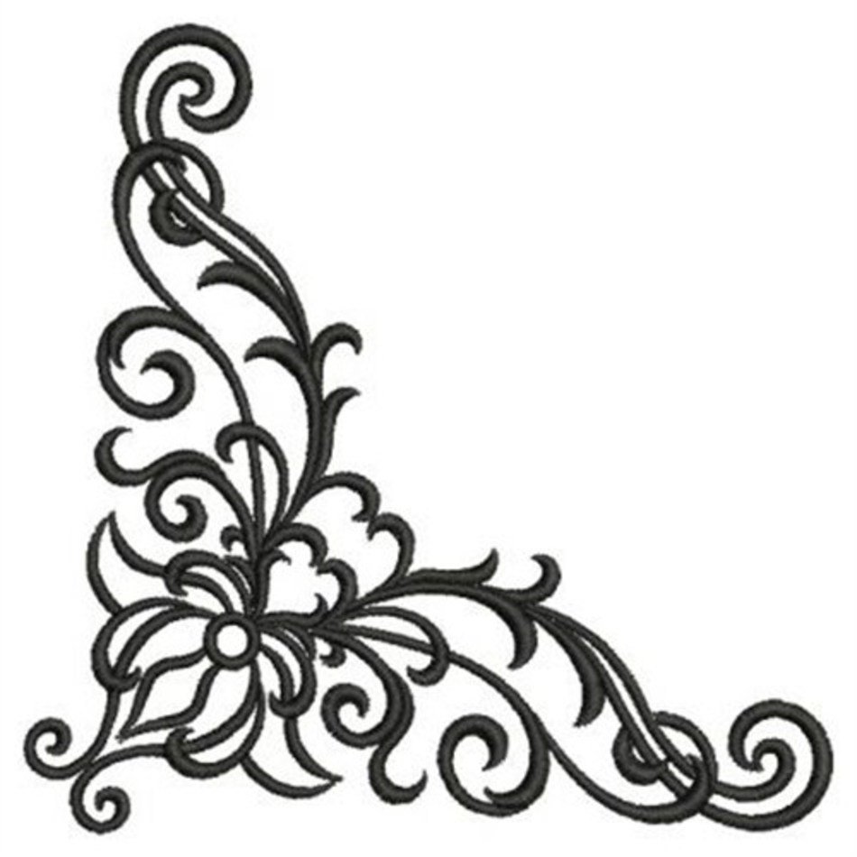 Corner Scroll Designs N2