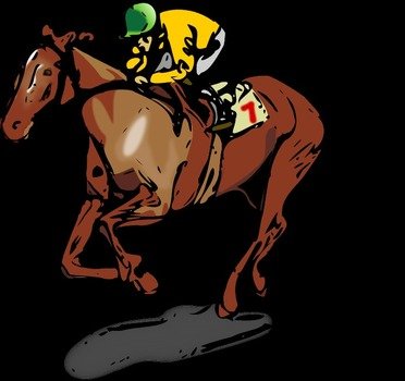 Horse Jockey Clip Art N3
