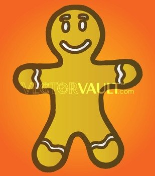 Gingerbread Man Clip Art N14