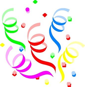 Streamers And Confetti Clip Art Free