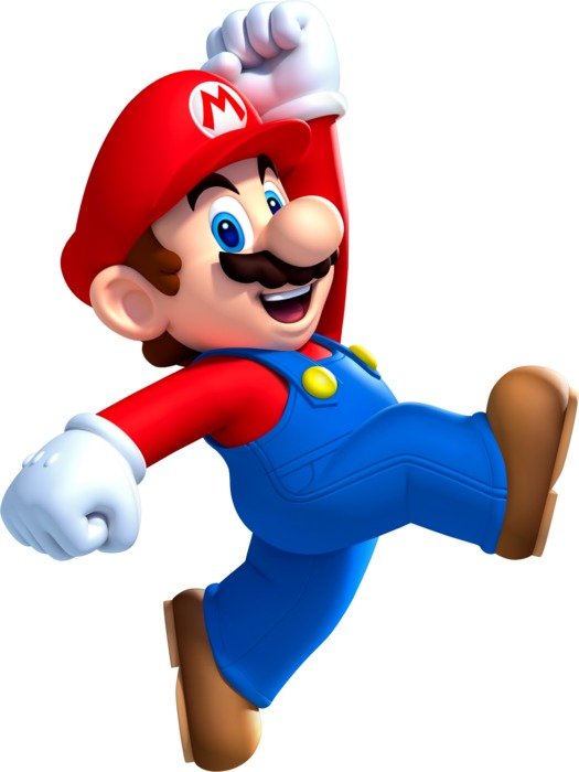 clipart of walking character mario