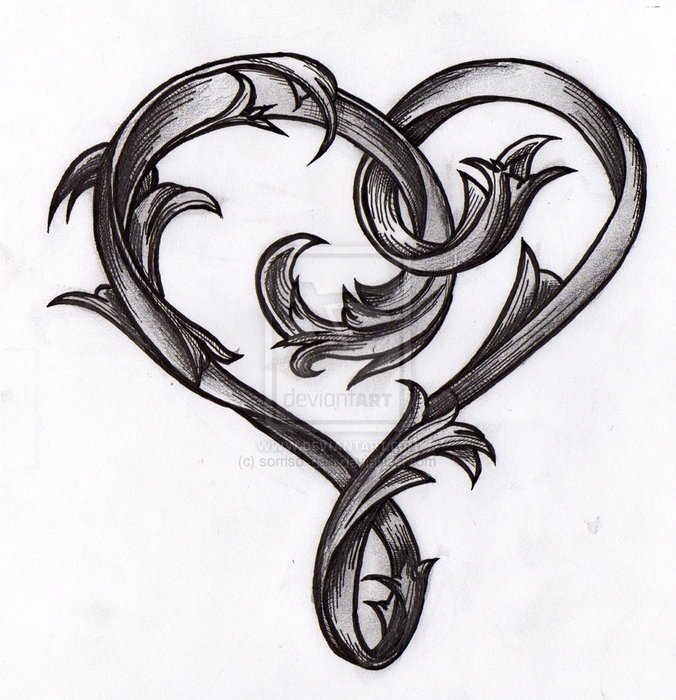 heart pattern on white background