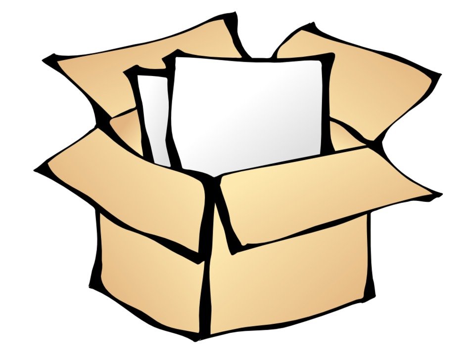 isolated parcel mail