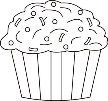 Cupcake Coloring Pages N2