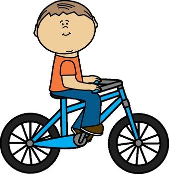 Boy Riding Bike Clip Art N3