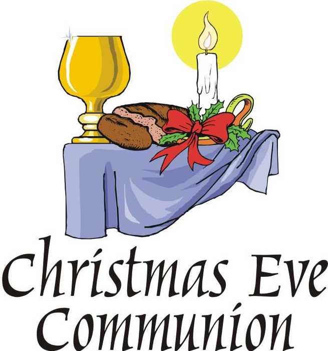 Christmas Eve Candlelight Communion Service Clip Art