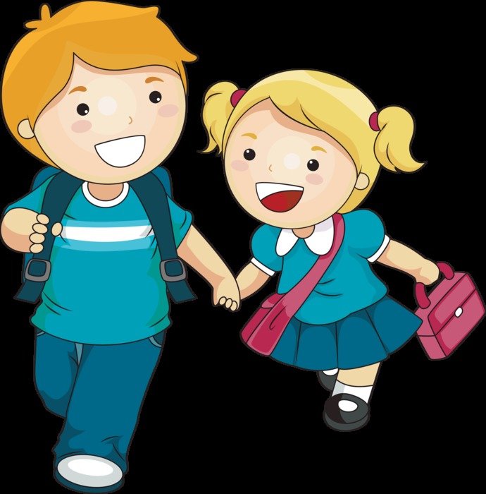 clipart of the cartoon students