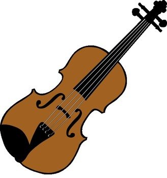 Cartoon Violin Clip Art N5