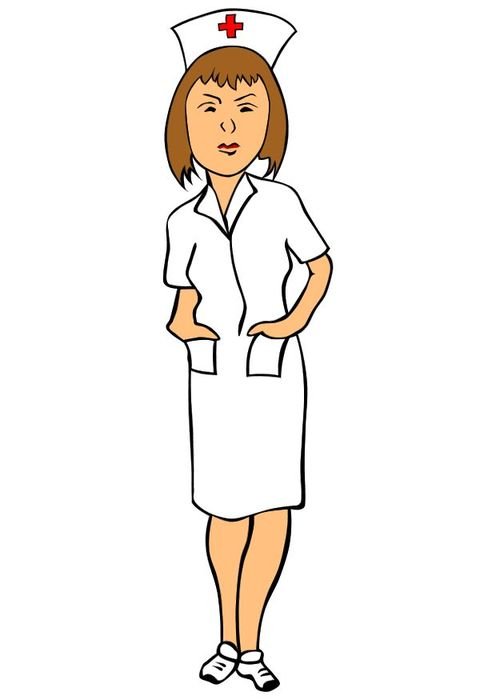young Nurse, drawing