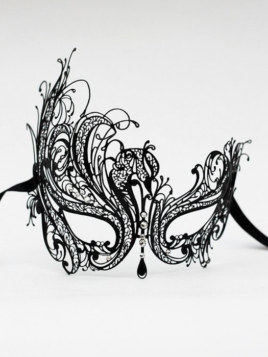 Luxury Filigree Masquerade Mask Template