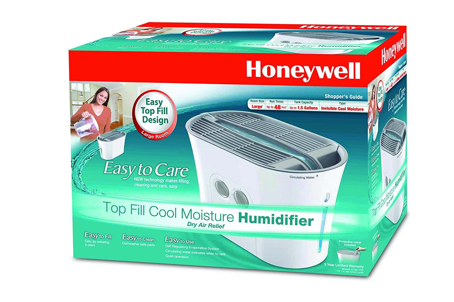 Honeywell Easy to Care Cool Mist Humidifier, HCM-750 N2 free image download