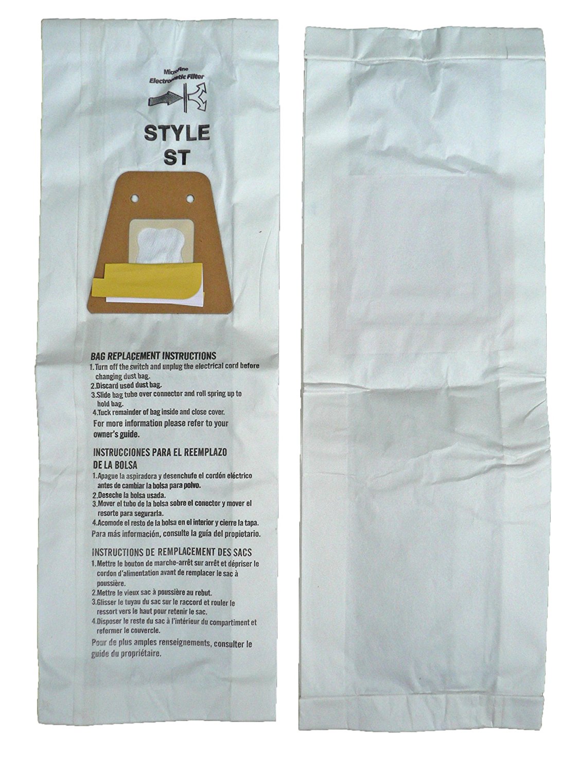 15 Eureka Sanitaire Type ST Vacuum Bags, Express, Power Team Canister