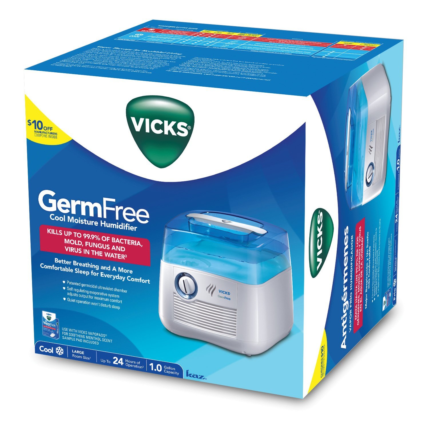 Vicks 03900 1 germ free cool moisture humidifier n2 free image download