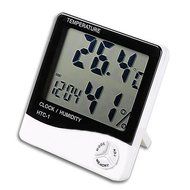 Ozright Indoor Digital Humidity Meter Hygrometer Thermometer with Large LCD Display Temperature Alarm Clock N4