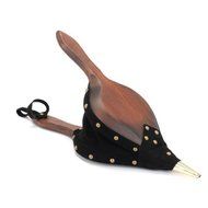 JOHNNY BEARD COMPANY 68070 Round Back American White Pine Bellows, Leather Trim, 7.5 in. x 21 in.