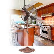 Deco Breeze Brushed Stainless Steel Floor Standing Fan with Copper Finish N2