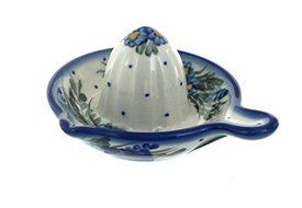 Polish Pottery Hyacinth Lemon Squeezer