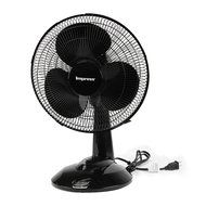 Impress 12&quot; Oscillating Tabletop Fan Black