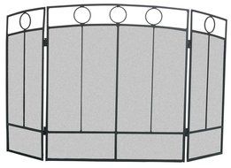 Panacea Products 15121 3-Panel Arts and Crafts Fireplace Screen