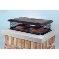 Gelco 13530 17 Inch x 29 Inch Model A Gelco Black Multi-flue Chimney Cap 18-ga. 8 Inch High 3/4 Inch Mesh 24-ga...