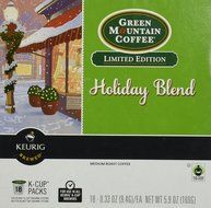 Green Mountain Coffee Holiday Blend Keurig 2.0 K-Cup Pack, 18 Count N3