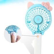 StrongFirst Portable USB Rechargeable Hand Mini Fans 2000mAh Battery for Laptop Computer Desk Desktop Table Floor... N6