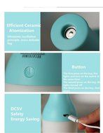 Asiacc&reg; Mini USB Cool Bottle Humidifier/Essential Oil Diffuser/Aromatherapy Mist Maker with LED Light for Office... N12