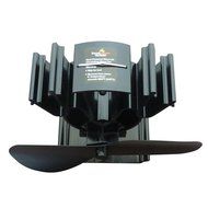 Heat Powered 2 Blade Stove Fan From Boone Hearth for Wood Stoves with FREE Wood Stove Thermometer Included N2