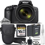 Nikon COOLPIX P900 Digital Camera Built-In Wi-Fi, NFC, and GPS + 16GB SDHC CLASS 10 Memory Card + Replacement... N3
