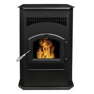 Pleasant Hearth Cabinet Style 50000 BTU's Pellet Stove with 120-Pound Hopper N7