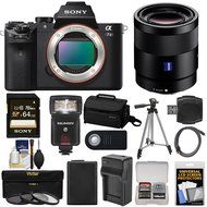 Sony Alpha A7 II Digital Camera Body with Vario-Tessar T FE 24-70mm f/4 ZA OSS Zoom Lens + 64GB Card + Battery...