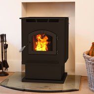 Pleasant Hearth Cabinet Style 50000 BTU's Pellet Stove with 120-Pound Hopper N9