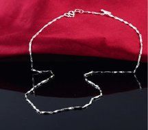 New Arrival 1Pc Women Jewelry 925 Silver Necklace Sophisticated Ingot Chain N3
