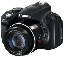 Canon PowerShot SX50 HS 12MP Digital Camera with 2.8-Inch LCD (Black) - International Version (No Warranty) N12