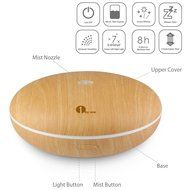 Essential Oil Aroma Diffuser Ultrasonic Humidifier Air Aromatherapy Purifier:New by WW shop N8