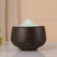 First 250ml Aroma Essential Oil Diffuser Wood Grain Ultrasonic Cool Mist Humidifier with 7 Color Changing LED... N9