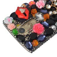 Spritech(TM) Bling Hard Clear Phone Case For LG spirit h440 C70/LG Escape 2/LG Logos,3D Handmade Yellow Silver... N17