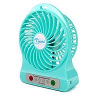 YL-VV@ Taidea UF-TDF02 Mini Portable Mute USB 18650 Rechargeable Battery Fan PC USB Cooler Table Fan with LED... N8