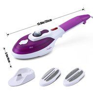 Garment Steamer Portable Handheld Power Steam Brush Wrinkle Steam Iron for Home and Travel Purple N9