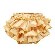 Baby Girls Infant Toddler Satin Ruffle Bloomers Pants Diaper Nappy Cover 3-24M N4