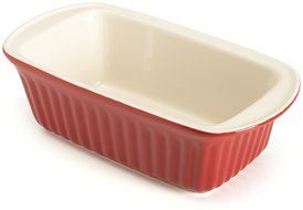 Good Cook 9 Inch Ceramic Loaf Dish, Red