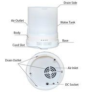ThreeH 300ml Essential Oil Diffuser Aroma Oil Cool Mist Humidifier with Adjustable Mist Mode Waterless Auto Shut-off... N4