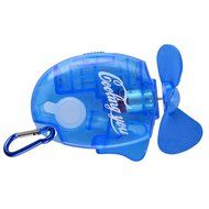 Generic Handheld Mini Water Spray Fan Portable Cool Mist Sport Beach Fan with Hook (Blue)