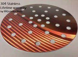 Stainless Steel Fire Grate for Big Green Egg Firebox, LG Large. LIFETIME WARRANTY