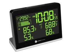 Ambient Weather WS-8600 Weather Station Clock with 256 Color Changing Wireless Temperature Humidity, and Barometer... N8
