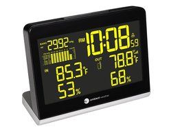 Ambient Weather WS-8600 Weather Station Clock with 256 Color Changing Wireless Temperature Humidity, and Barometer... N9